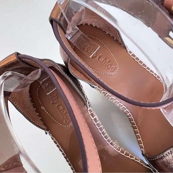 See by Chloe Bronze Glyn Espadrille Sandals - Picture 10 of 14